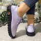 Women's Solid Color Glitter Sneakers, Lace Up Soft Sole Platform Casual Walking Shoes, Sequins Decor Low-top Shoes