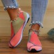 Women's Colorbloack Sock Shoes, Breathable Knit Slip On Low Top Walking Sneakers, Casual Outdoor Trainers