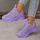 Women's Solid Color Minimalist Sneakers, Lace Up Breathable Casual Soft Sole Trainers, Versatile Low-top Daily Shoes