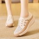 Women's Trendy Flat Sneakers, Casual Lace Up Outdoor Shoes, Comfortable Buckle Strap Detailed Shoes