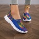 Women's Braided Flat Shoes, Breathable Soft Sole Slip On Shoes, Casual Lightweight Walking Shoes