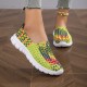 Women's Braided Flat Shoes, Breathable Soft Sole Slip On Shoes, Casual Lightweight Walking Shoes