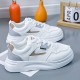 Women's Colorblock Platform Sneakers, Lace Up Lightweight Casual Sporty Skate Shoes, Versatile Comfy Low-top Trainers