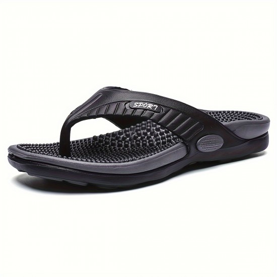 Casual Unisex Flip Flops, Lightweight Slip On EVA Slide Shoes, Indoor & Outdoor Beach Slides