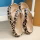 Fashion Leopard Print Flip Flops, Soft Sole EVA Platform Slide Shoes, Indoor & Outdoor Beach Slides