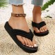 Women's Flat Flip Flops, Lightweight EVA Beach Slide Sandals, Casual Summer Slide Shoes