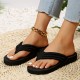 Women's Flat Flip Flops, Lightweight EVA Beach Slide Sandals, Casual Summer Slide Shoes