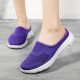 Women's Breathable Mesh Mule Sneakers, Casual Slip On Outdoor Shoes, Lightweight & Comfortable Shoes