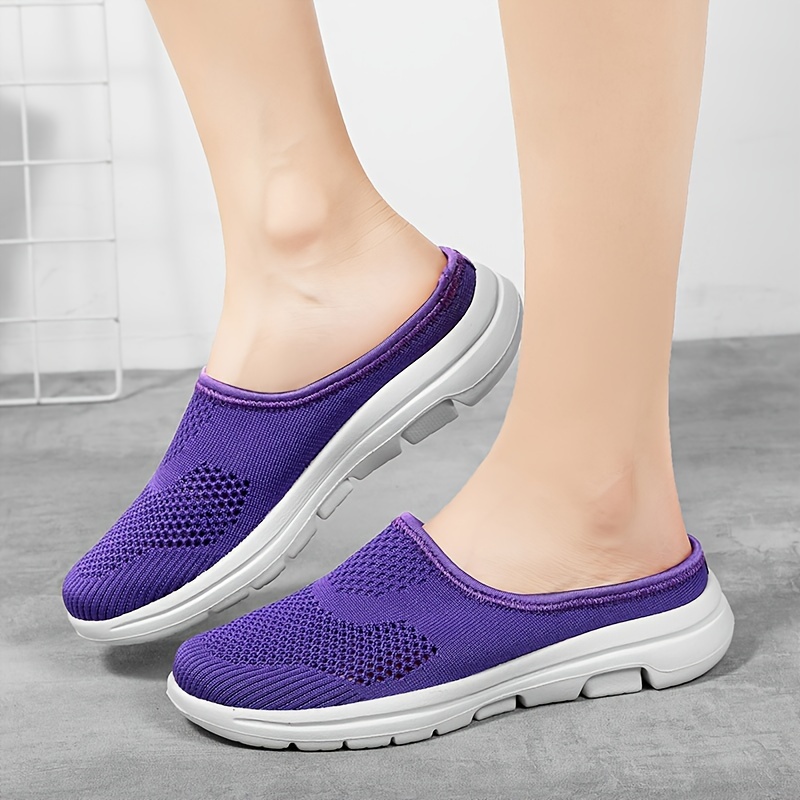 womens breathable mesh mule sneakers casual slip on outdoor shoes lightweight comfortable shoes details 6