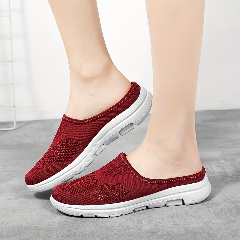 womens breathable mesh mule sneakers casual slip on outdoor shoes lightweight comfortable shoes details 8