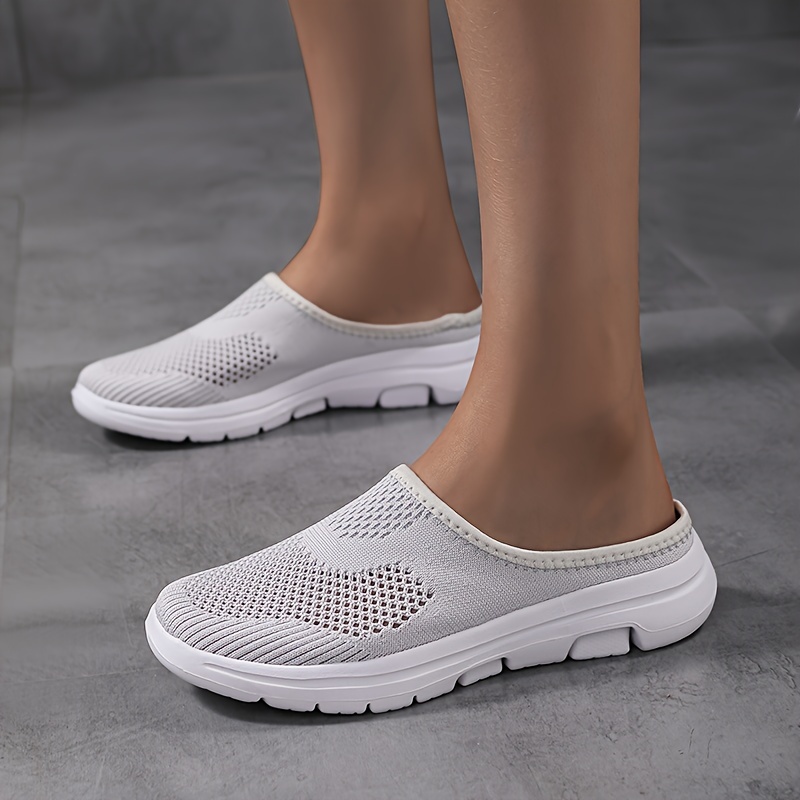 womens breathable mesh mule sneakers casual slip on outdoor shoes lightweight comfortable shoes details 9