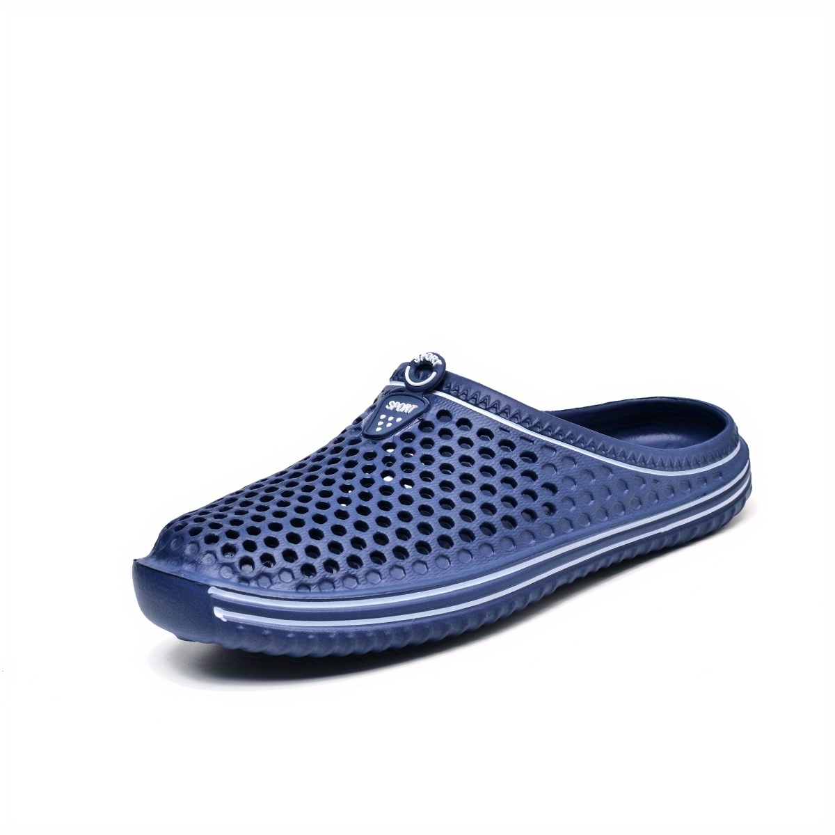 womens solid color flatform clogs slip on round toe hollow out non slip outdoor slides shoes summer casual shoes details 7